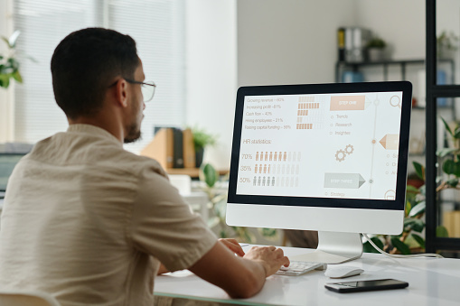 Mobile Phone, Phone, Adult, Male, Man, Person, Monitor, Table, Head, Desk