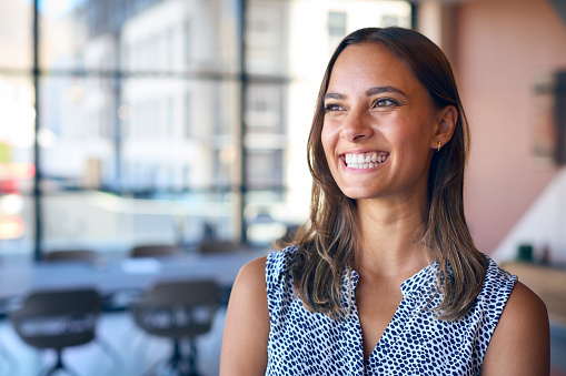 Face, Happy, Head, Person, Smile, Adult, Female, Woman, Portrait, Dimples