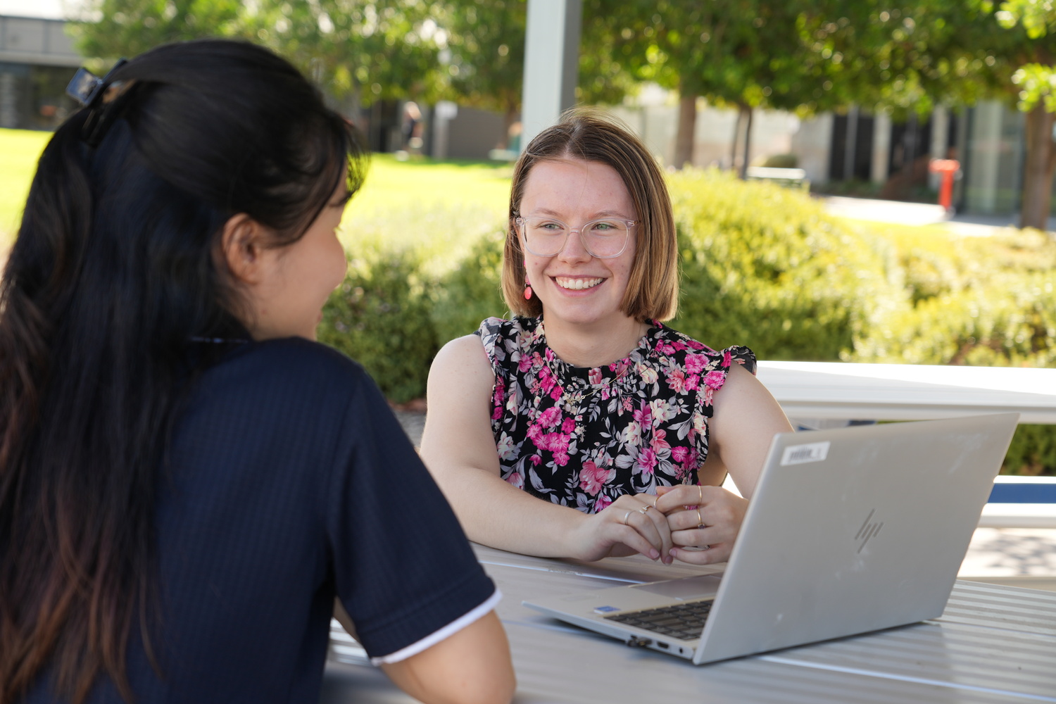Computer, Electronics, Laptop, Pc, Adult, Female, Person, Woman, Glasses, Ring