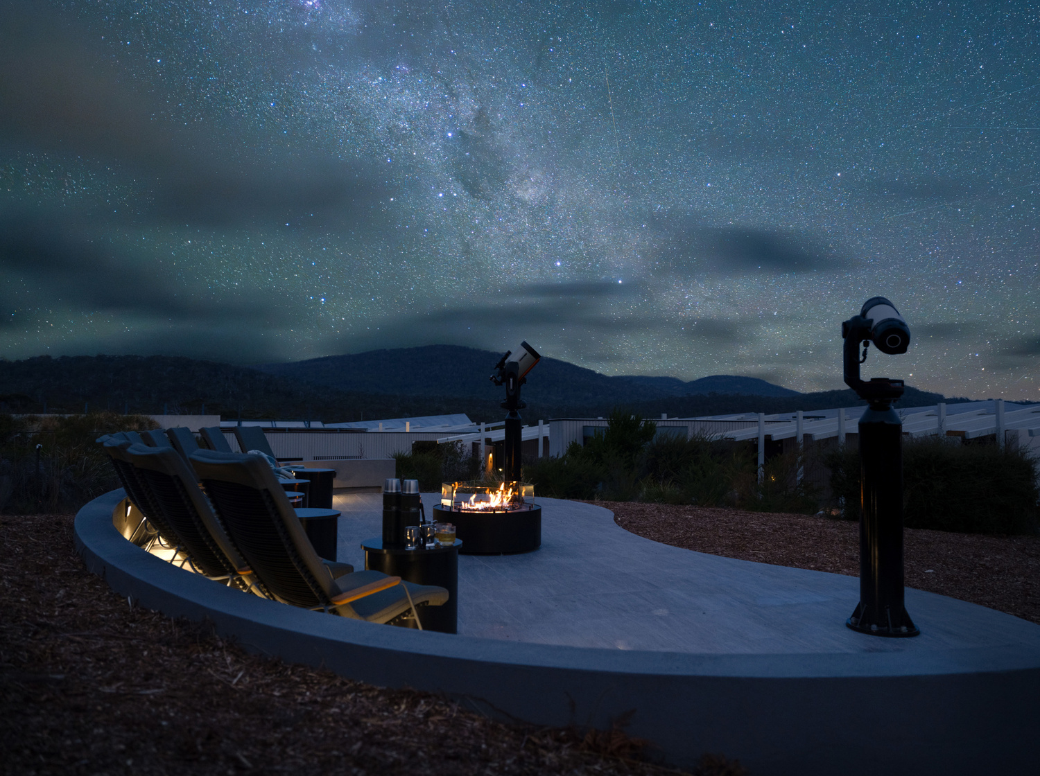Nature, Night, Outdoors, Architecture, Building, Planetarium, Nebula, Outer Space, Chair, Furniture