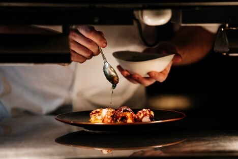 Food, Food Presentation, Plate, Cutlery, Spoon, Person, Cooking