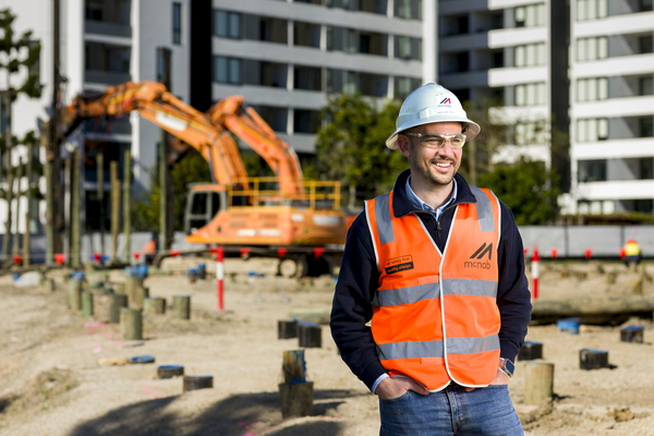 Hardhat, Helmet, Person, Worker, Vest, Adult, Male, Man, Jacket, Bulldozer