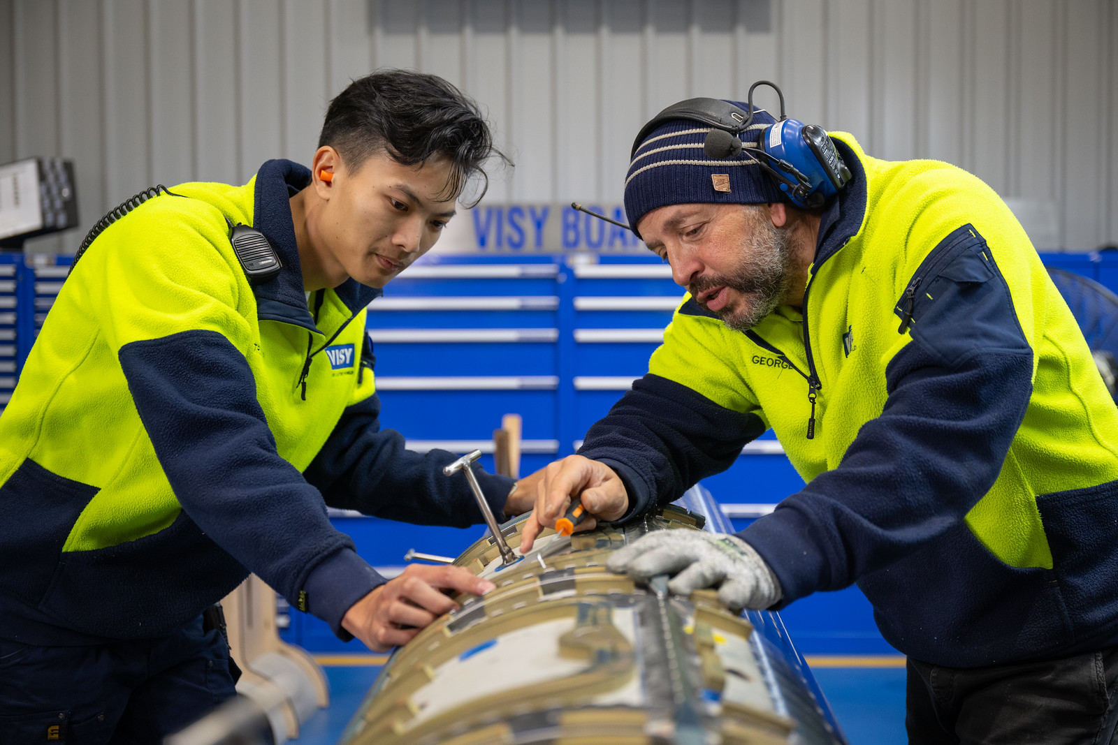 Person, Worker, Adult, Male, Man, Clothing, Glove, Face, Head