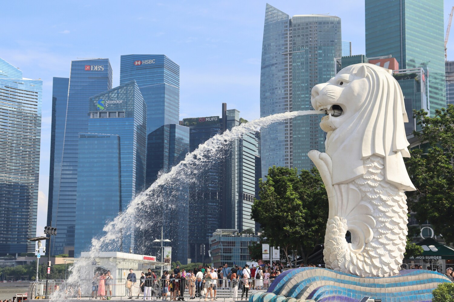 City, Fountain, Water, Metropolis, Urban, Office Building, Handbag, Person, Construction Crane, Shoe