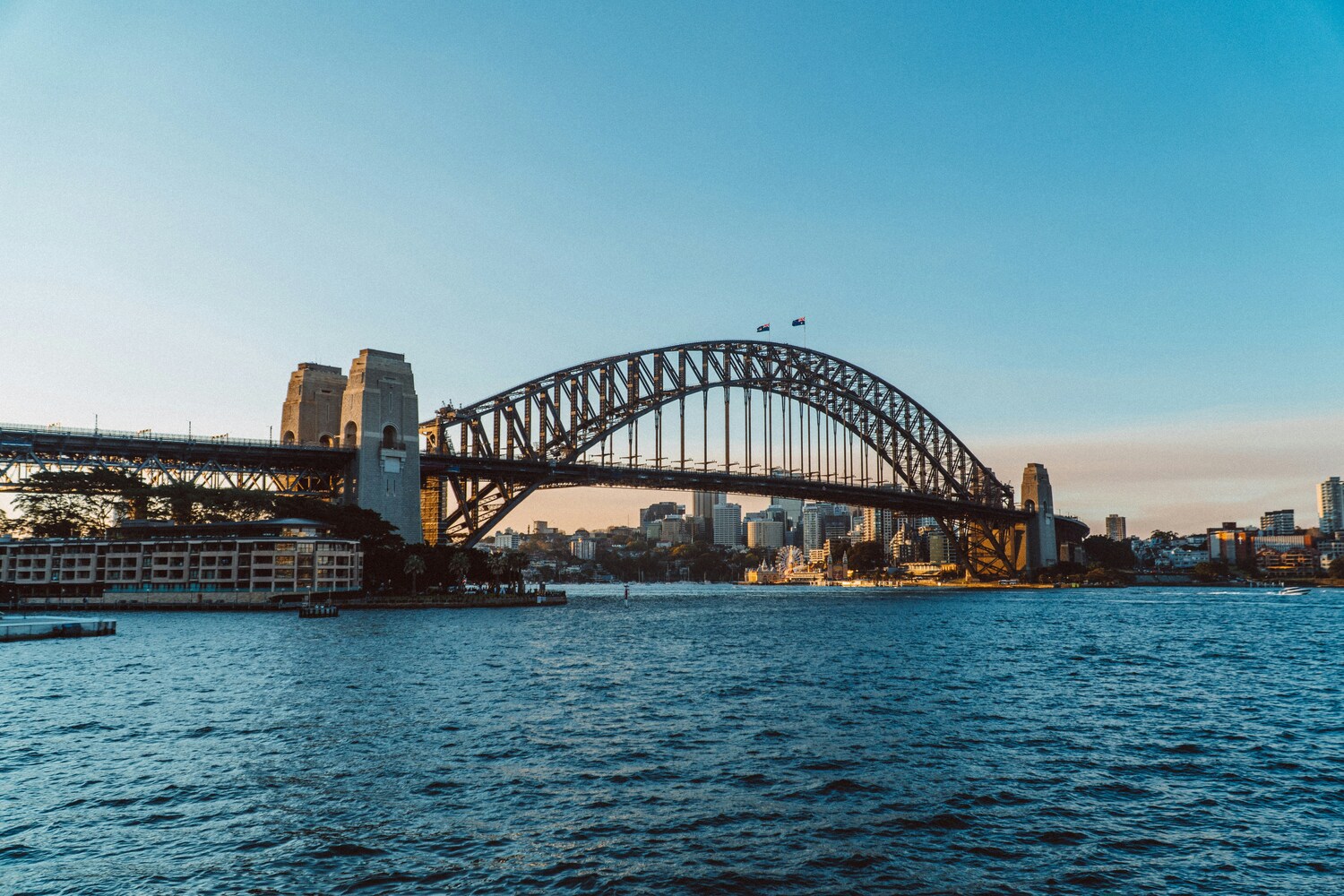 Arch, Cityscape, Urban, Arch Bridge, Bridge, City, Boat, Flag, Waterfront, Outdoors