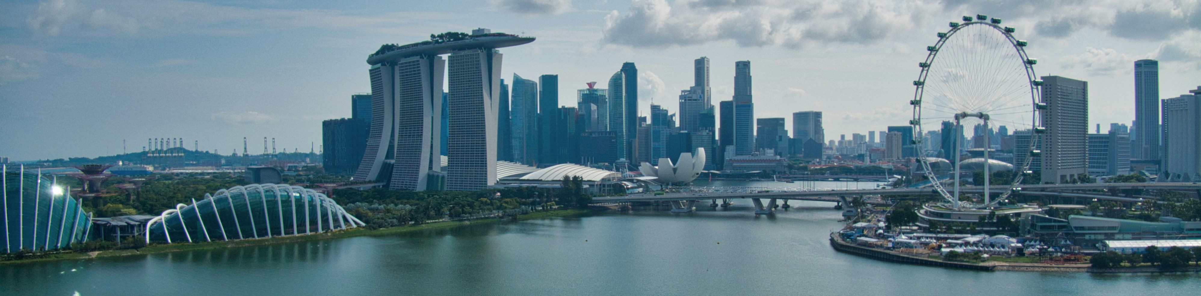 City, Cityscape, Urban, Metropolis, Waterfront, Outdoors, Scenery, High Rise, Landscape, Wheel