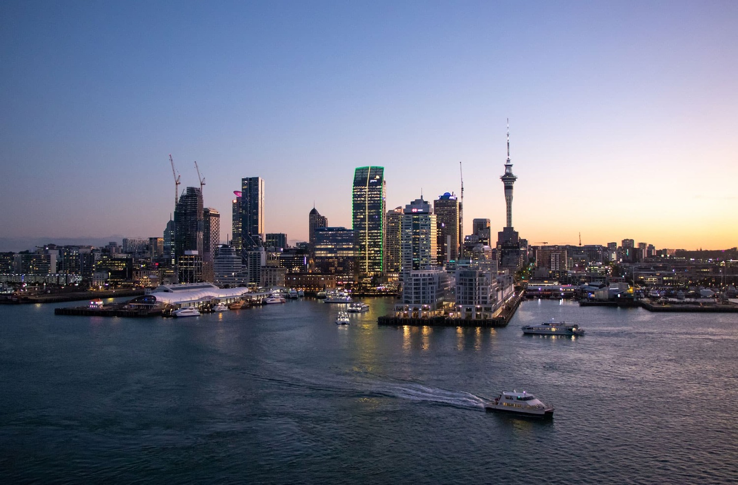 City, Cityscape, Urban, Water, Waterfront, Metropolis, Boat, Construction Crane, High Rise, Tower