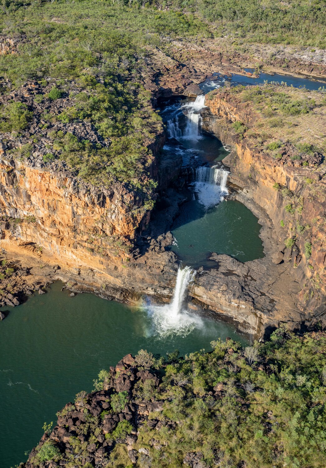 Nature, Outdoors, Vegetation, Water, Land, Scenery, Woodland, Aerial View, Wilderness, Waterfall