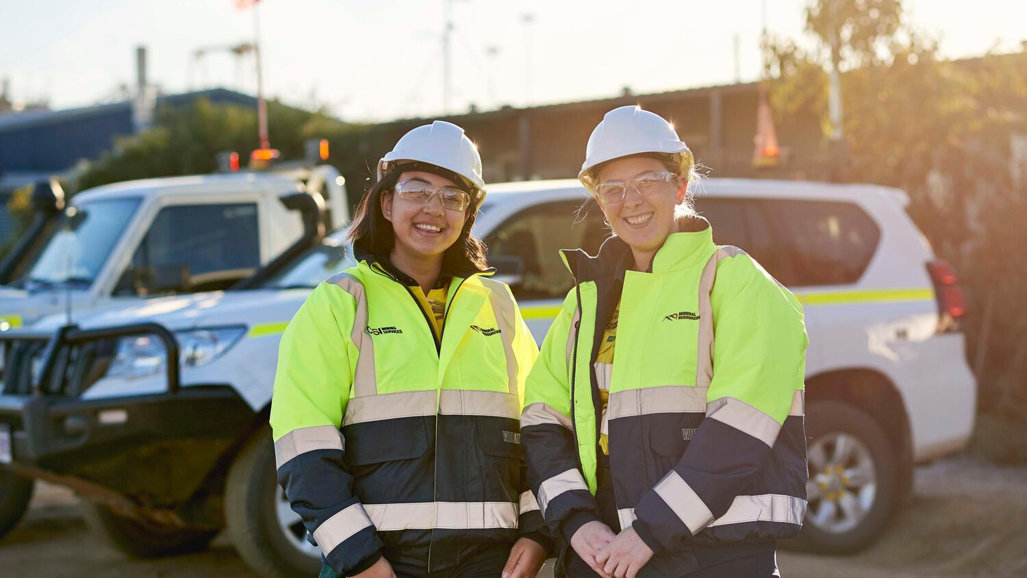 Clothing, Hardhat, Helmet, Person, Worker, Adult, Female, Woman, Car, Vehicle