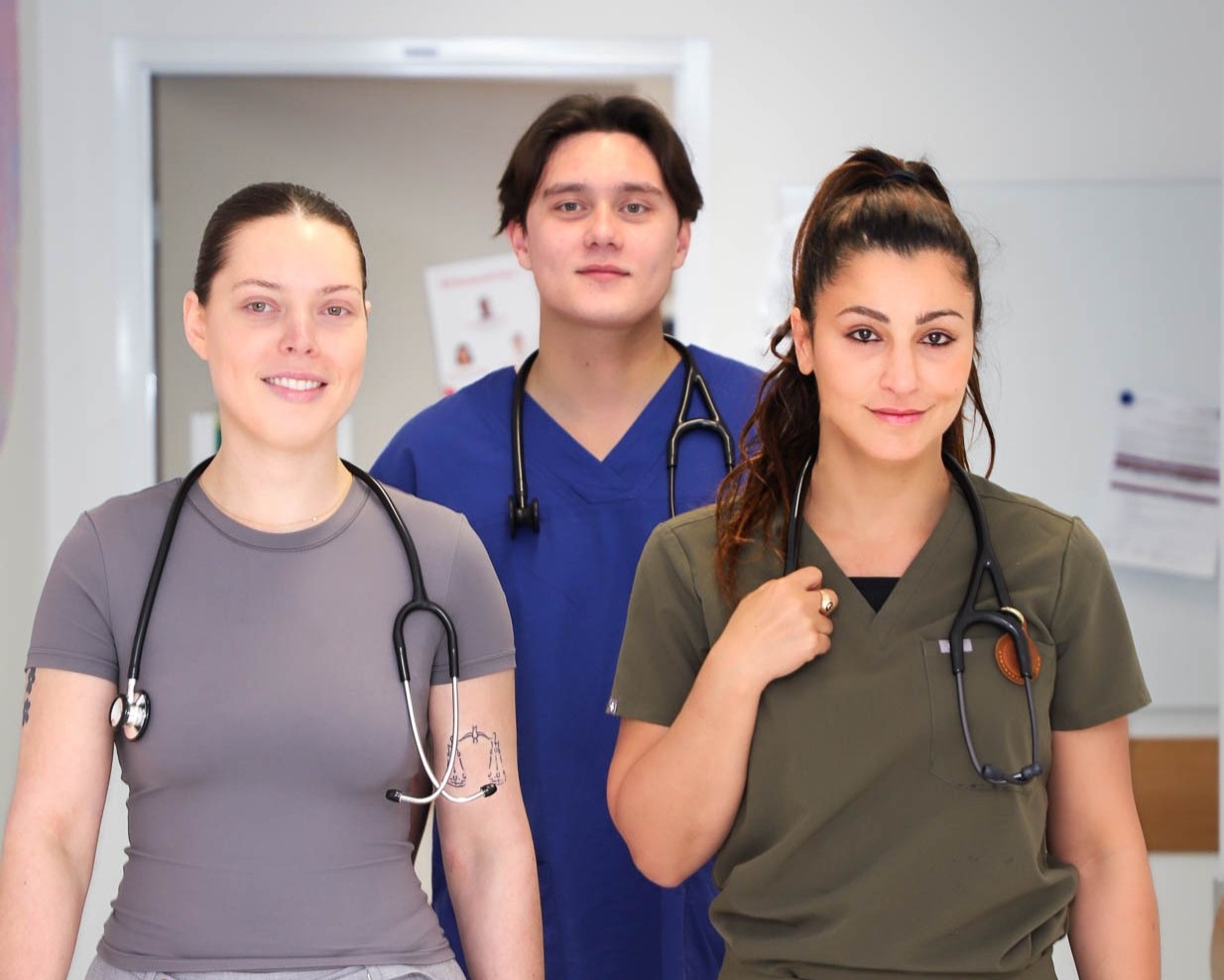 Stethoscope, Adult, Female, Person, Woman, Male, Man, Face, Head