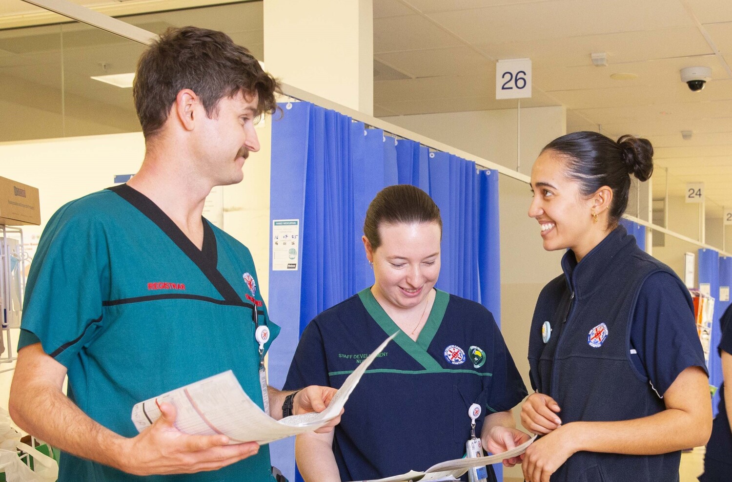 Adult, Female, Person, Woman, Male, Man, Nurse, Hospital, Necklace, Box