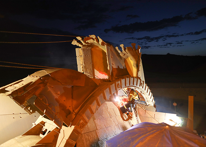 Lighting, Cross, Symbol, Person