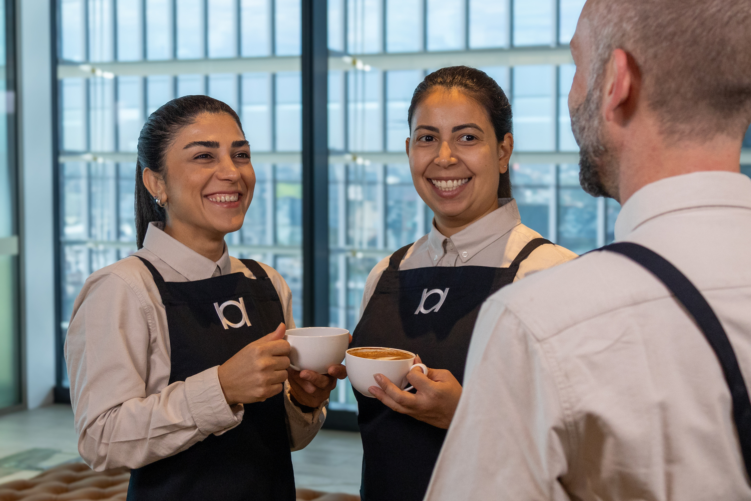 Beverage, Coffee, Coffee Cup, Adult, Male, Man, Person, Waiter, Head