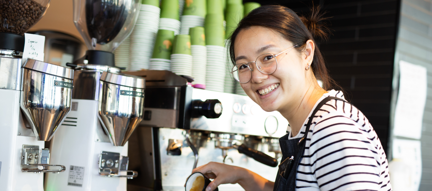 Adult, Female, Person, Woman, Cup, Cafe, Restaurant, Glasses, Face, Shaker