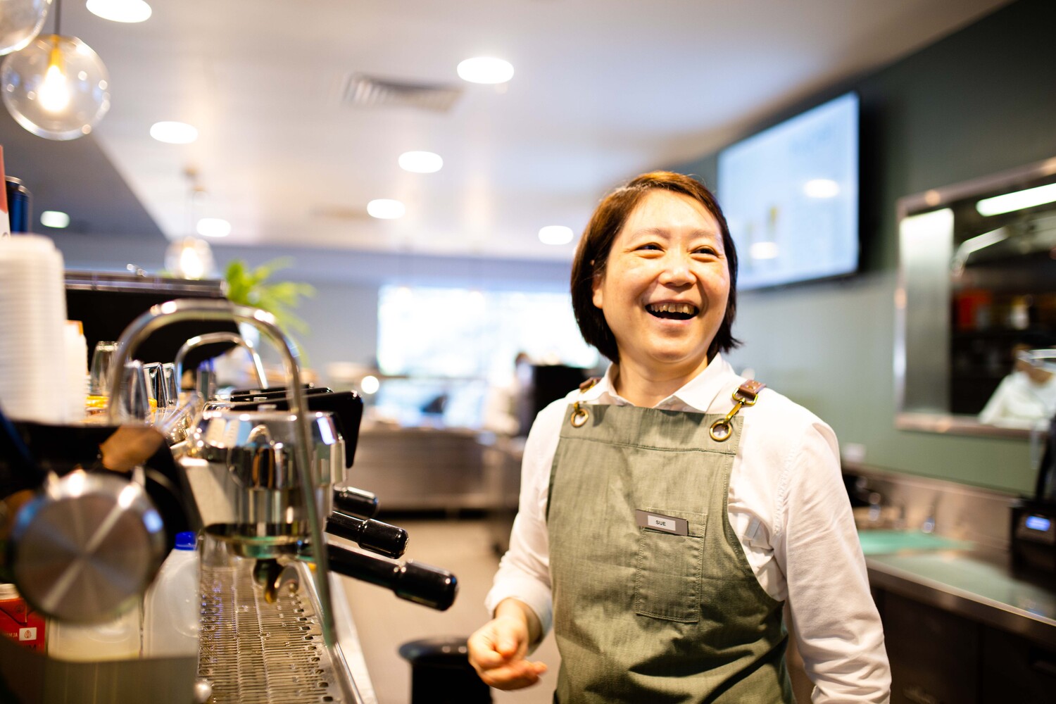 Adult, Female, Person, Woman, Face, Head, Waiter