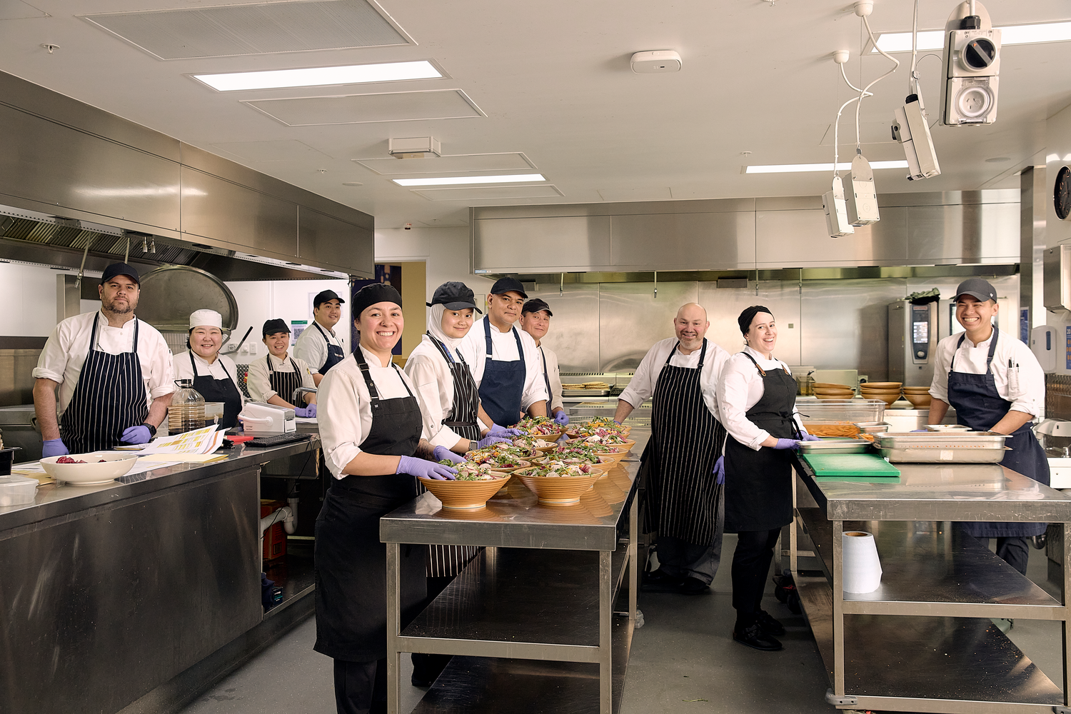 Glove, Cafeteria, Restaurant, Adult, Male, Man, Person, Wristwatch, Hat, Shoe