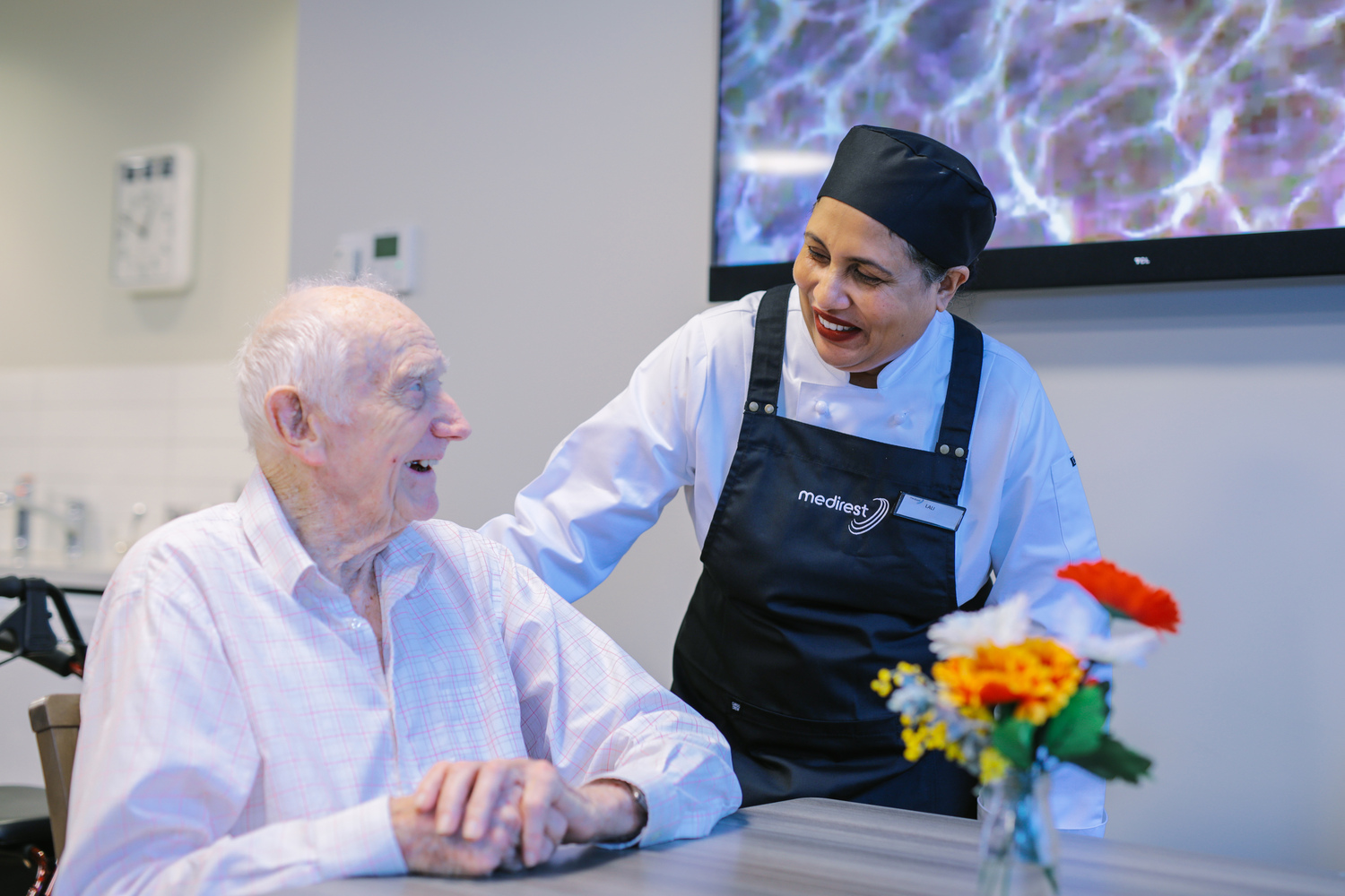 Flower, Flower Arrangement, Flower Bouquet, Adult, Male, Man, Person, Monitor, Face, Finger
