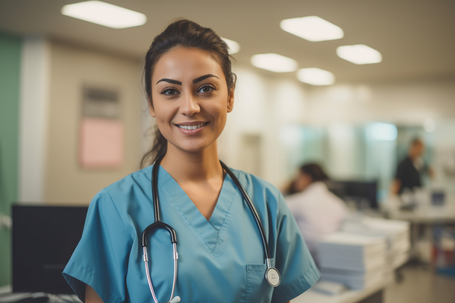 Adult, Female, Person, Woman, Nurse, Face, Head
