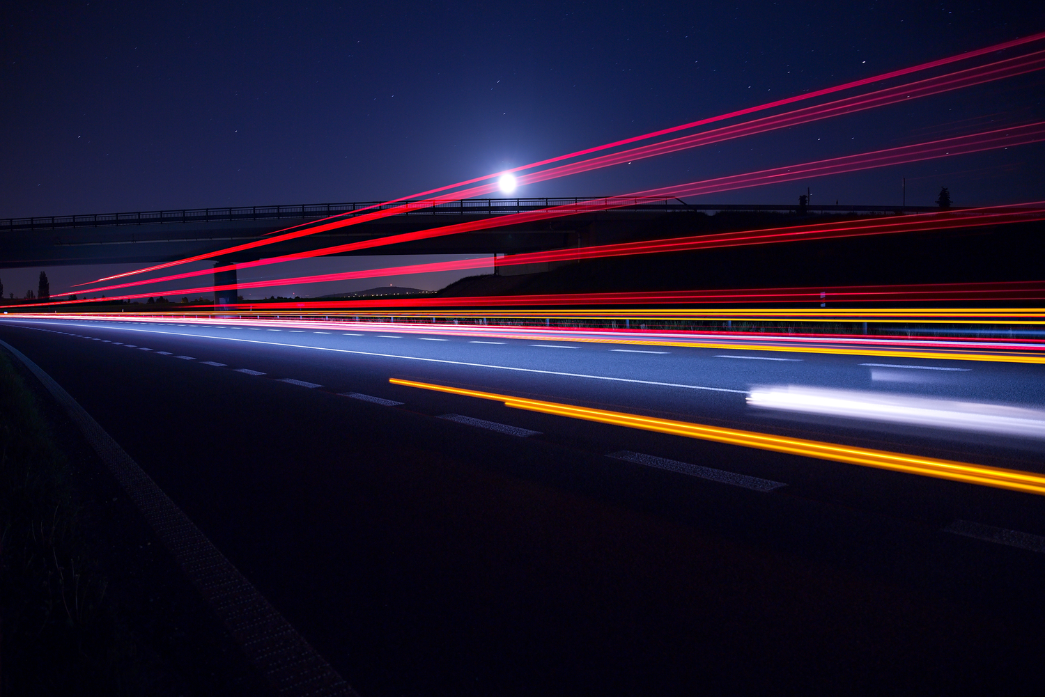 Road, Freeway, Highway, Light, Car, Transportation, Vehicle