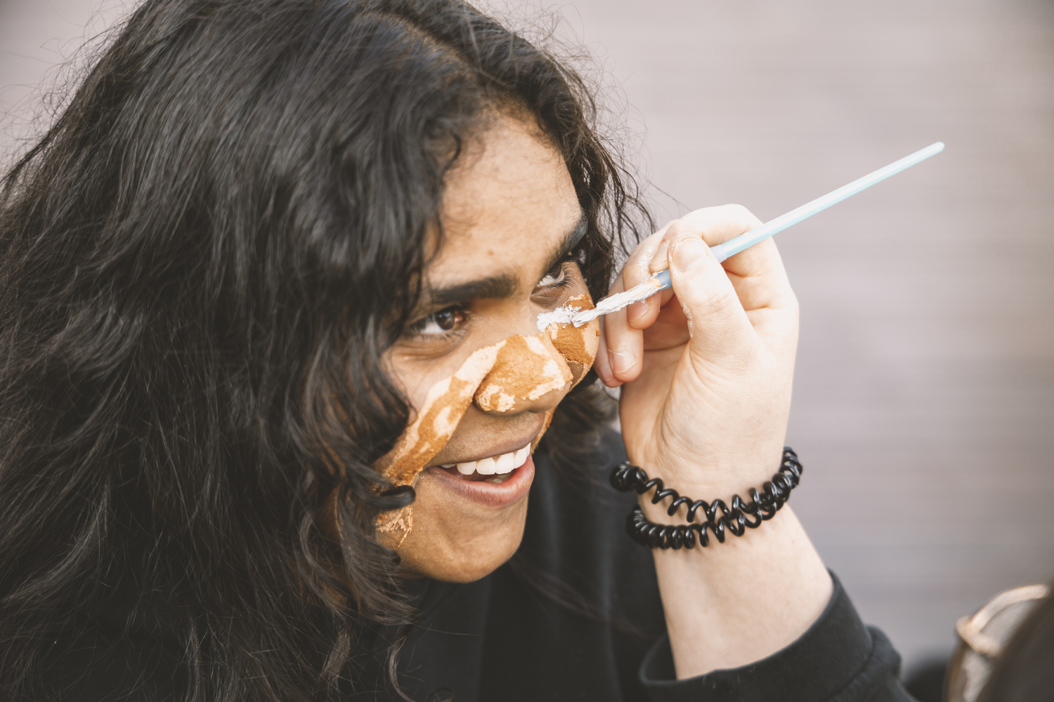 Adult, Female, Person, Woman, Head, Face, Bracelet, Jewelry, Eating, Food