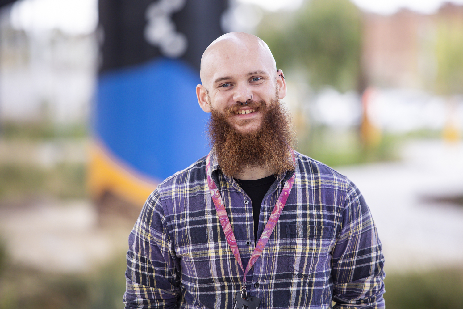 Beard, Face, Head, Person, Adult, Male, Man, Happy, Smile, Shirt