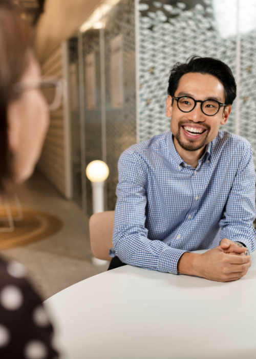 Face, Happy, Head, Person, Smile, Adult, Male, Man, Glasses, Laughing