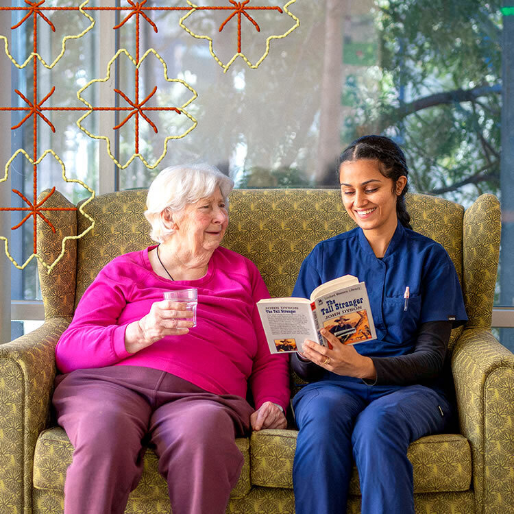 Person, Reading, Adult, Female, Woman, Male, Man, Couch, Sitting, Face